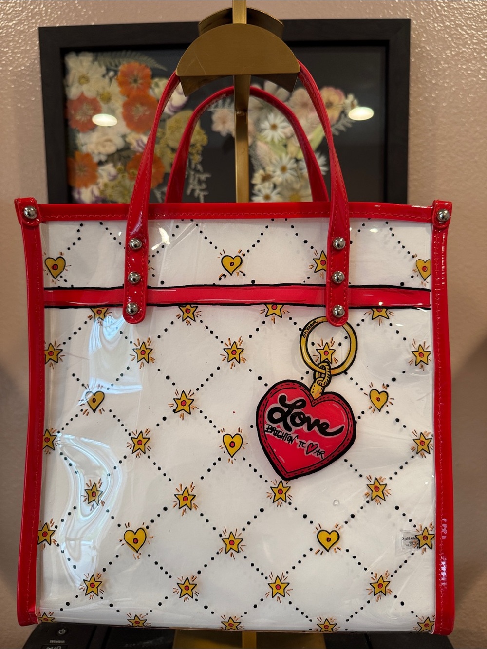 Brighton Celebrate VIP Tote and Pouch Clear Bag With Strap NWOT